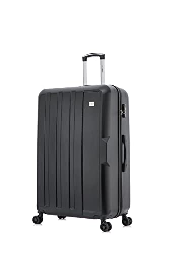 FLYMAX 24' Medium Suitcase Super Lightweight 4 Wheel Spinner Hard Shell ABS Luggage Hold Check in Travel Case