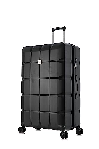 ATX Luggage Extra Large Suitcase Super Lightweight Durable ABS Hard Shell Suitcase with 4 Wheels and Built-in TSA Lock (Black, 32 Inches,132 Liter)