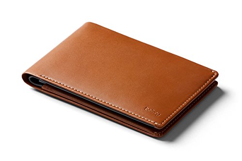 Bellroy Travel Wallet (Slim Leather Passport Wallet, RFID Blocking, Organizes Travel Documents, Cash & Tickets, Holds 4-10 Cards, Includes Micro Pen) - Caramel