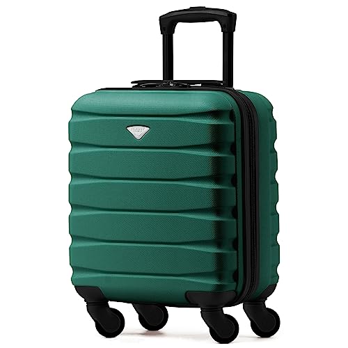 Flight Knight Lightweight 4 Wheel ABS Hard Case Suitcases Cabin Carry On Hand Luggage Approved for Over 100 Airlines Including British Airways, Ryanair & easyJet Approved Free Carry On 45x36x20cm