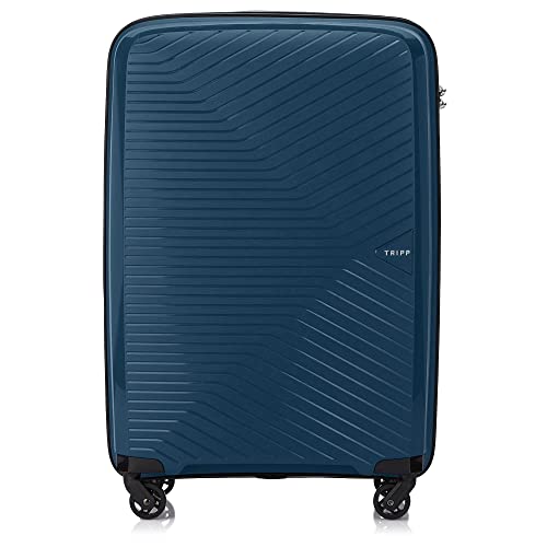 TRIPP Navy Chic Medium 4 Wheel Expandable Suitcase