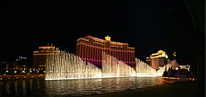 Fountains show at Bellagio, Las Vegas