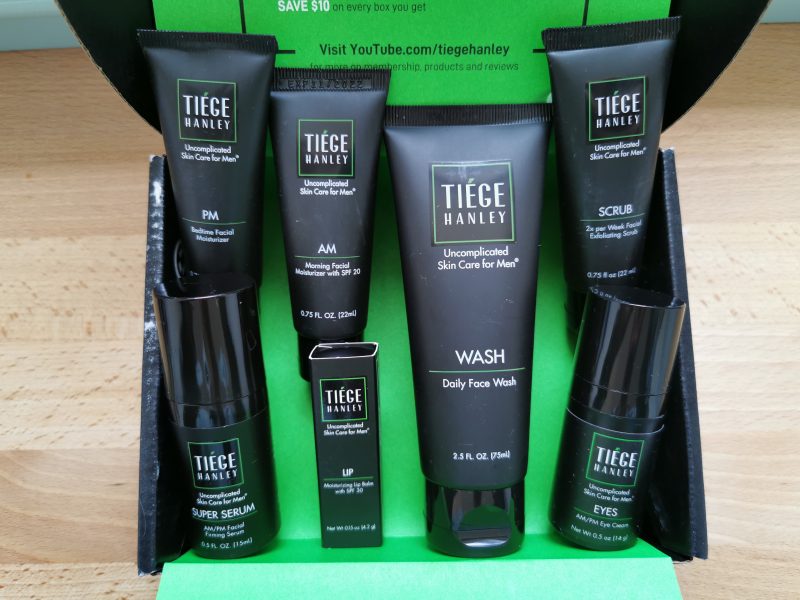 Tiege Hanley skin care products