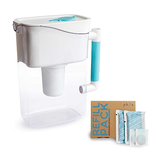 Phox Wave 2.8L Water Filter Jug and Refillable Cartridge (Alkaline)